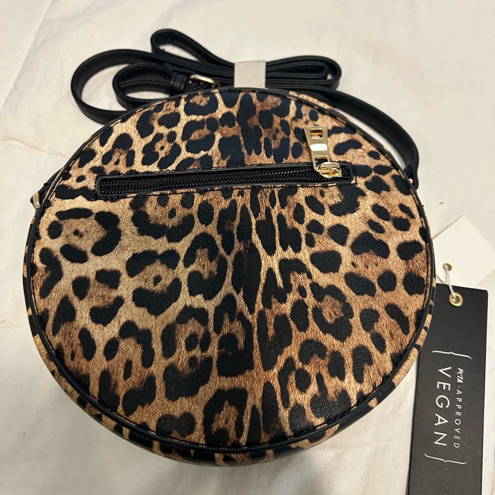 Leopard Print Vegan Crossbody Bag